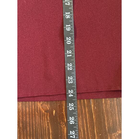 Exclusively MISOOK Sleeveless Mock Neck Stretch Sweater XS Burgundy Quite Luxury - Picture 10 of 11
